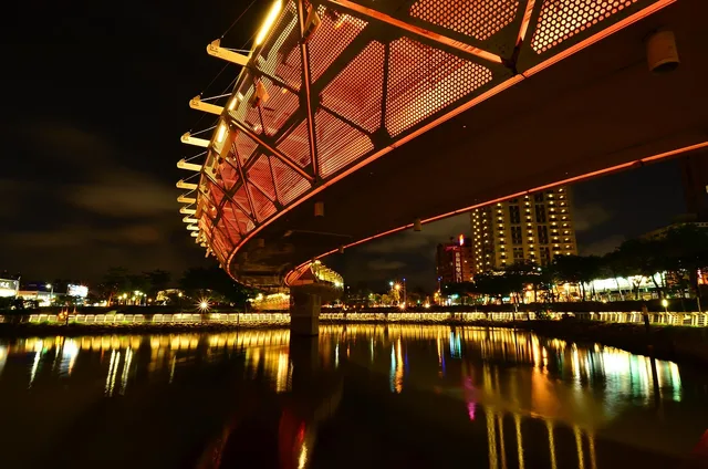 heart of love river a kaohsiung, vista di notte, scia di luce, riflessione. Quali clausole inserire in un contratto di fornitura per ristorazione?